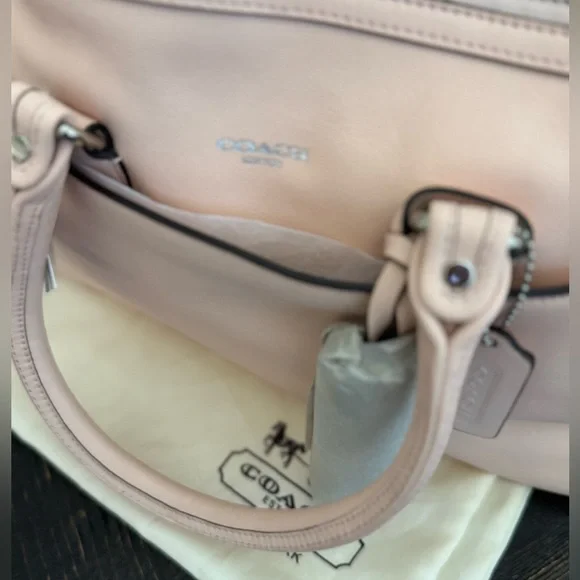Coach Legacy Haley Blush Leather Satchel - Picture 6 of 7